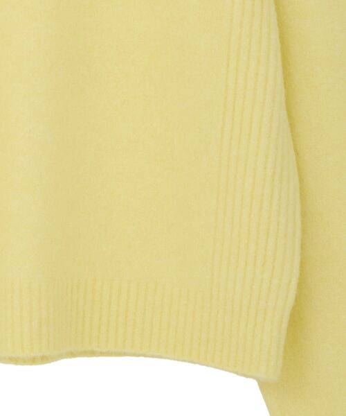CRAFT STANDARD BOUTIQUE(クラフトスタンダードブティック)の「起毛クルーネックニットプルオーバー<ハンドウォッシャブル>◆(ニット/セーター・レディース・ダークグレー/イエロー/ライトブルー/ライトグレー・FREE)」の5枚目の写真
