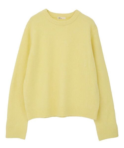 CRAFT STANDARD BOUTIQUE(クラフトスタンダードブティック)の「起毛クルーネックニットプルオーバー<ハンドウォッシャブル>◆(ニット/セーター・レディース・ダークグレー/イエロー/ライトブルー/ライトグレー・FREE)」の9枚目の写真