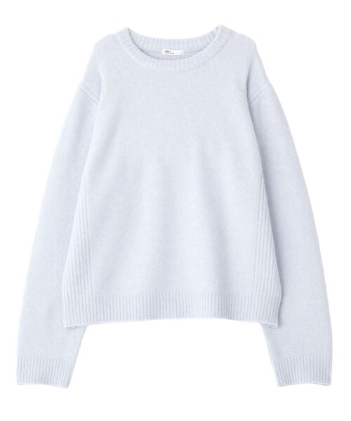 CRAFT STANDARD BOUTIQUE(クラフトスタンダードブティック)の「起毛クルーネックニットプルオーバー<ハンドウォッシャブル>◆(ニット/セーター・レディース・ダークグレー/イエロー/ライトブルー/ライトグレー・FREE)」の10枚目の写真