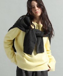 CRAFT STANDARD BOUTIQUE | 起毛クルーネックニットプルオーバー＜ハンドウォッシャブル＞◆(ニット/セーター)