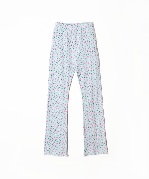 HOLIDAY（ホリデイ）の「SUPER RIB PANTS (FLOWER) スーパーリブパンツ (フラワー)（その他パンツ・レディース・ブルー/チャコールグレー・1/0）」の2枚目の写真