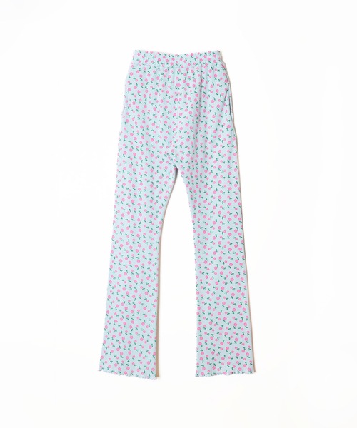 HOLIDAY（ホリデイ）の「SUPER RIB PANTS (FLOWER) スーパーリブパンツ (フラワー)（その他パンツ・レディース・ブルー/チャコールグレー・1/0）」の3枚目の写真