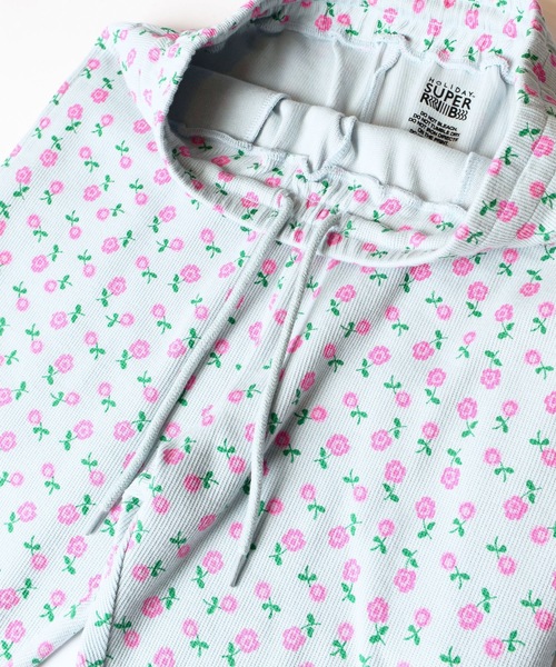 HOLIDAY（ホリデイ）の「SUPER RIB PANTS (FLOWER) スーパーリブパンツ (フラワー)（その他パンツ・レディース・ブルー/チャコールグレー・1/0）」の5枚目の写真