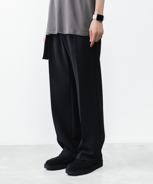 ATTACHMENT（アタッチメント）の「PE ストレッチ ダブルクロス ベルテッド ストレートトラウザーズ / PE STRETCH DOUBLE CLOTH BELTED STRAIGHT TROUSERS（スラックス・メンズ・ダークブラウン/ライトグレー/ブラック・3/2/1）」の13枚目の写真