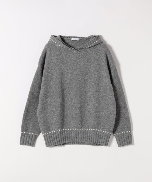 セール】SHIPS any:〈手洗い可能〉ステッチ デザイン フーディー