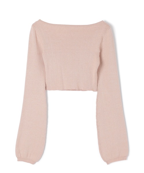 M DOLLY（エムドリー）の「*M DOLLY original* front ribbon Serafina knit tops/フロントリボンセラフィナニットトップス（ニット/セーター・レディース・ブラック/ベージュ・FREE）」の17枚目の写真