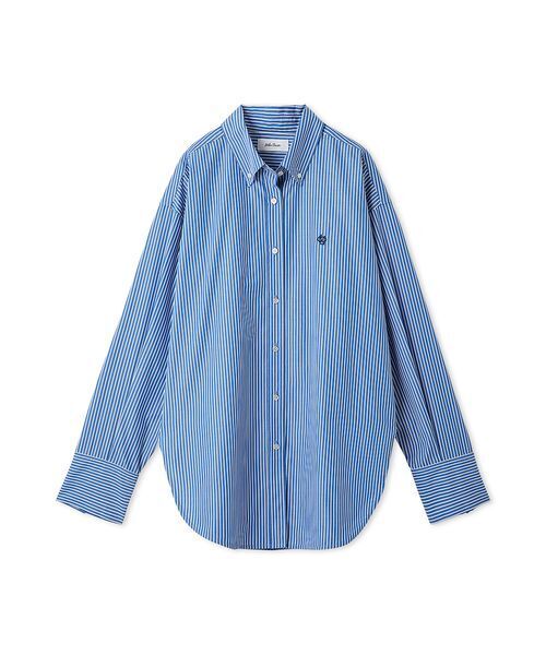 Mila Owen（ミラオーウェン）の「キャンペーンシャツ（シャツ/ブラウス・レディース・ホワイト/ブラウン/ラベンダー/ターコイズブルー/ブルー・F）」の5枚目の写真