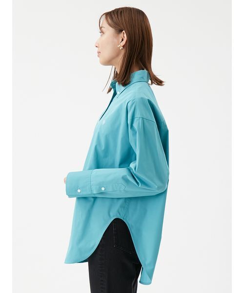 Mila Owen（ミラオーウェン）の「キャンペーンシャツ（シャツ/ブラウス・レディース・ホワイト/ブラウン/ラベンダー/ターコイズブルー/ブルー・F）」の9枚目の写真