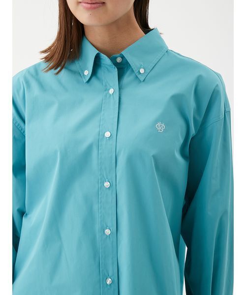 Mila Owen（ミラオーウェン）の「キャンペーンシャツ（シャツ/ブラウス・レディース・ホワイト/ブラウン/ラベンダー/ターコイズブルー/ブルー・F）」の11枚目の写真