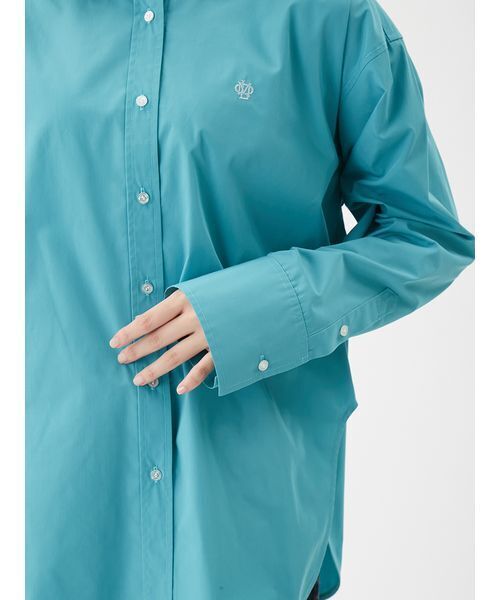 Mila Owen（ミラオーウェン）の「キャンペーンシャツ（シャツ/ブラウス・レディース・ホワイト/ブラウン/ラベンダー/ターコイズブルー/ブルー・F）」の12枚目の写真