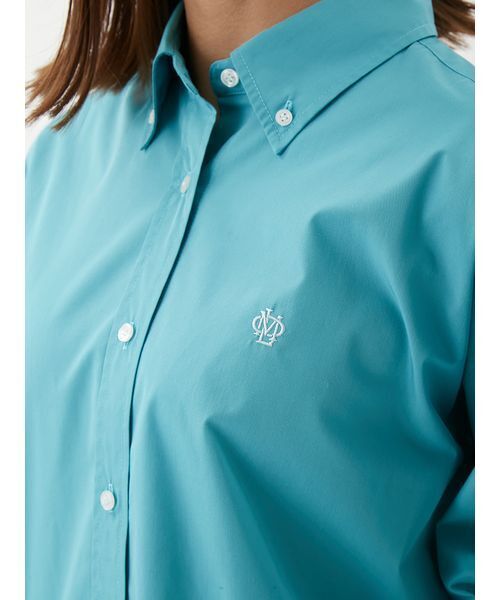 Mila Owen（ミラオーウェン）の「キャンペーンシャツ（シャツ/ブラウス・レディース・ホワイト/ブラウン/ラベンダー/ターコイズブルー/ブルー・F）」の14枚目の写真