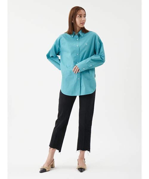 Mila Owen（ミラオーウェン）の「キャンペーンシャツ（シャツ/ブラウス・レディース・ホワイト/ブラウン/ラベンダー/ターコイズブルー/ブルー・F）」の16枚目の写真