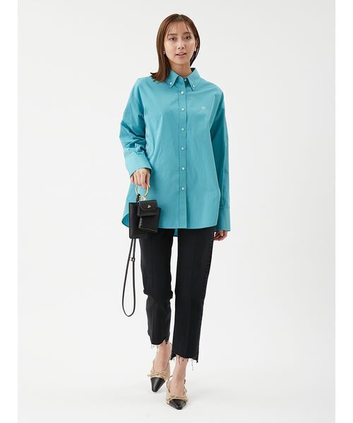 Mila Owen（ミラオーウェン）の「キャンペーンシャツ（シャツ/ブラウス・レディース・ホワイト/ブラウン/ラベンダー/ターコイズブルー/ブルー・F）」の17枚目の写真