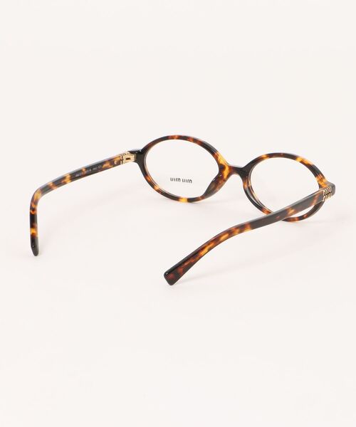 miu miu（ミュウミュウ）の「【miumiu/ミュウミュウ】スクエア メガネ MU01XV VAU1O1（メガネ・レディース・ブラウン・FREE）」の3枚目の写真