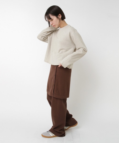 RNA-N(アールエヌエーエヌ)の「M2561 トンプキンプルオーバー(Tシャツ/カットソー・レディース・ブラウン/グレー/ブルー・FREE)」の12枚目の写真