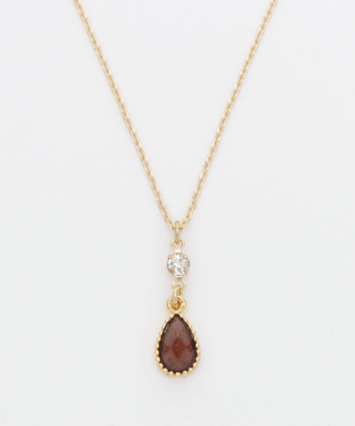 チャイハネ（チャイハネ）の「【チャイハネ】カラーティアーズネックレス（ネックレス・レディース・アクア/ホワイト/グリーン/サーモンピンク/ワインレッド/ブラック/ダークパープル/パープル/イエロー/ブラウン・FREE）」の4枚目の写真