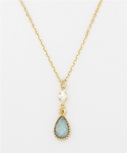 チャイハネ（チャイハネ）の「【チャイハネ】カラーティアーズネックレス（ネックレス・レディース・アクア/ホワイト/グリーン/サーモンピンク/ワインレッド/ブラック/ダークパープル/パープル/イエロー/ブラウン・FREE）」の6枚目の写真