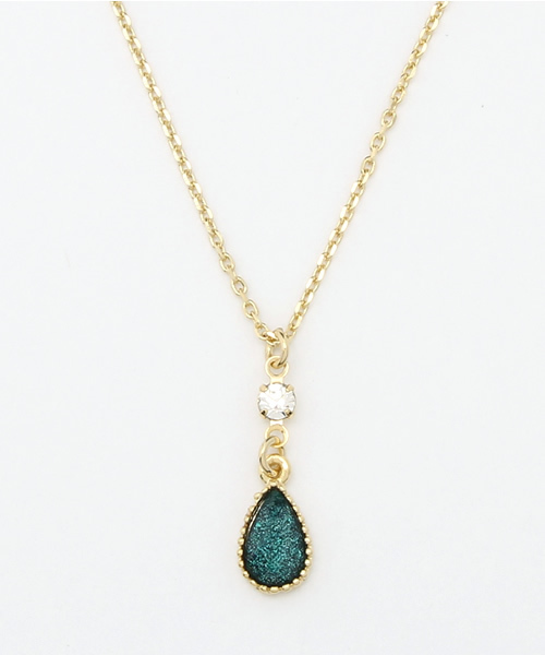 チャイハネ（チャイハネ）の「【チャイハネ】カラーティアーズネックレス（ネックレス・レディース・アクア/ホワイト/グリーン/サーモンピンク/ワインレッド/ブラック/ダークパープル/パープル/イエロー/ブラウン・FREE）」の5枚目の写真