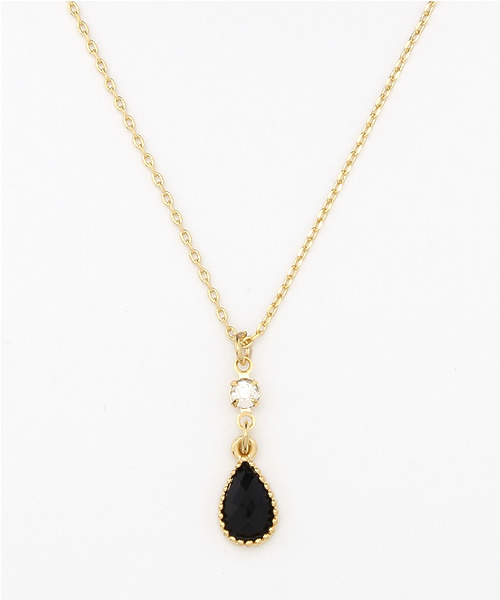 チャイハネ（チャイハネ）の「【チャイハネ】カラーティアーズネックレス（ネックレス・レディース・アクア/ホワイト/グリーン/サーモンピンク/ワインレッド/ブラック/ダークパープル/パープル/イエロー/ブラウン・FREE）」の3枚目の写真