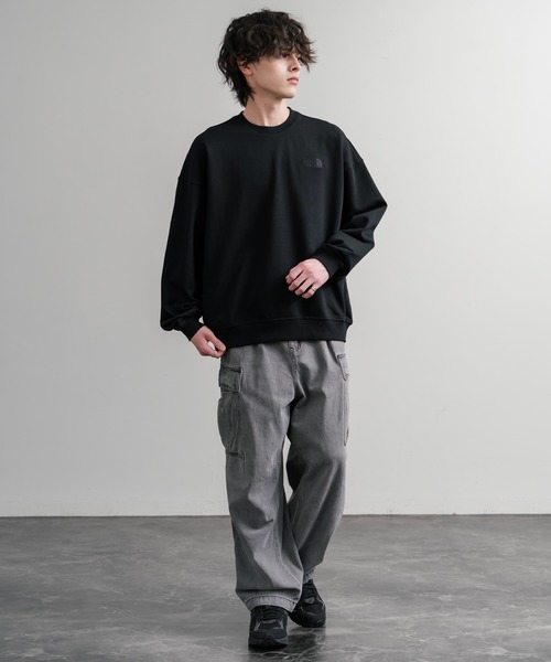 THE NORTH FACE(ザノースフェイス)の「日本未展開モデル THE NORTH FACE ザ・ノースフェイス WHITE LABEL ホワイトレーベル TNF GO-TO SWEATSHIRTS ワンポイントロゴ刺繍クルーネック長袖スウェットトレーナー(スウェット・メンズ・ブラック/ダークグレー/ローズ/グレー・M/L/XL/XXL/S)」の9枚目の写真