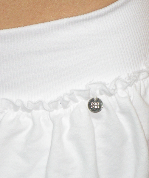 RONRON（ロンロン）の「CANCAN RUFFLE LAYERED PANTSKIRT WHITE（スウェットパンツ・レディース・その他・FREE）」の3枚目の写真