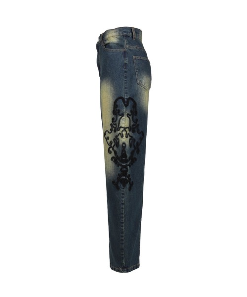 VIVAMUS(ヴィヴァムス)の「DENIM LACE PANTS(その他パンツ・レディース・ブルー/ブラック・3/2/1)」の8枚目の写真
