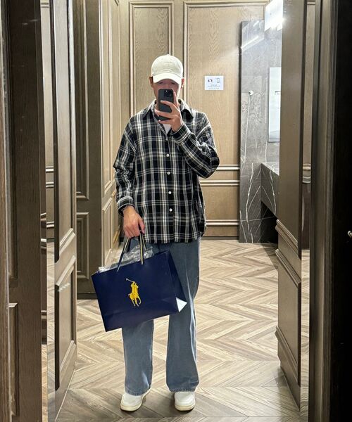 AGOD(エージーオーディー)の「イージーワイドデニムパンツ【ミディアムブルー】(デニムパンツ・レディース・その他・MEDIUM/LARGE/X-LARGE/X-SMALL/SMALL)」の6枚目の写真