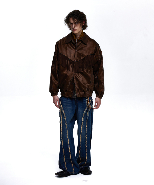 RSSC（アールエスエスシー）の「SUEDE FRINGE LEATHER JUMPER - BROWN（ライダースジャケット・レディース・ブラウン・1/2/0）」の5枚目の写真