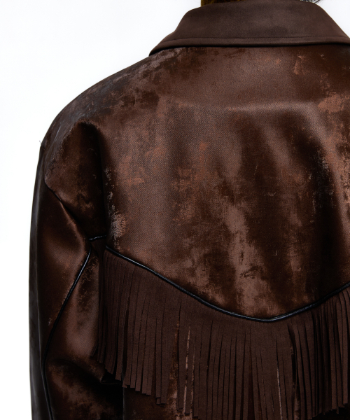 RSSC（アールエスエスシー）の「SUEDE FRINGE LEATHER JUMPER - BROWN（ライダースジャケット・レディース・ブラウン・1/2/0）」の9枚目の写真