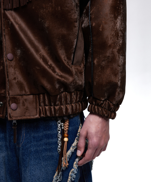 RSSC（アールエスエスシー）の「SUEDE FRINGE LEATHER JUMPER - BROWN（ライダースジャケット・レディース・ブラウン・1/2/0）」の2枚目の写真