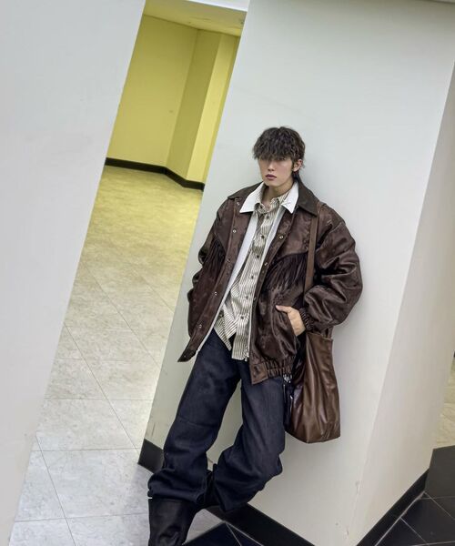 RSSC（アールエスエスシー）の「SUEDE FRINGE LEATHER JUMPER - BROWN（ライダースジャケット・レディース・ブラウン・1/2/0）」の22枚目の写真