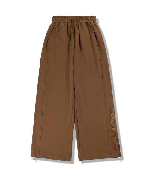 GUBIN(グビン)の「アプリケポイントスウェットパンツ - ブラウン(スウェットパンツ・レディース・その他・MEDIUM/LARGE)」の2枚目の写真
