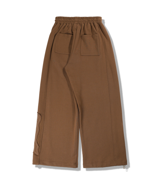 GUBIN(グビン)の「アプリケポイントスウェットパンツ - ブラウン(スウェットパンツ・レディース・その他・MEDIUM/LARGE)」の3枚目の写真