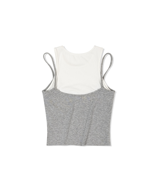 MOAA（モア）の「レイヤードスリーブリス (メランジェグレー)（Tシャツ/カットソー・レディース・その他・SMALL/MEDIUM）」の3枚目の写真