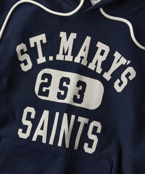 OUTSTANDING（アウトスタンディング）の「V.S.C HOOD SWEAT(MARYS)_NAVY（パーカー・レディース・その他・MEDIUM/LARGE/SMALL）」の4枚目の写真