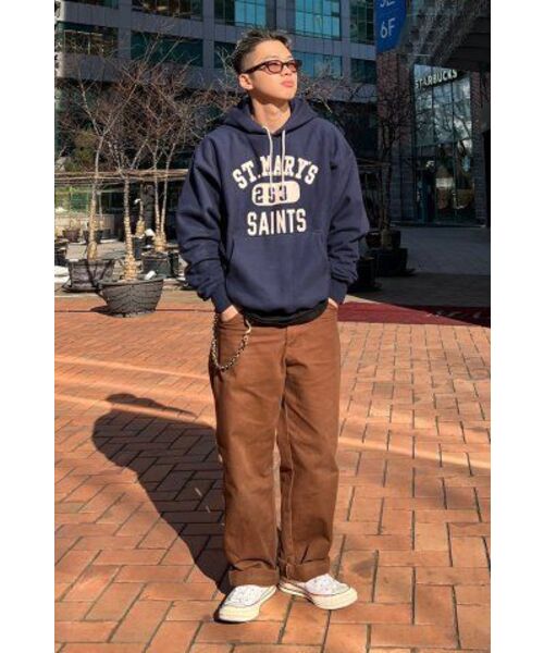 OUTSTANDING（アウトスタンディング）の「V.S.C HOOD SWEAT(MARYS)_NAVY（パーカー・レディース・その他・MEDIUM/LARGE/SMALL）」の13枚目の写真