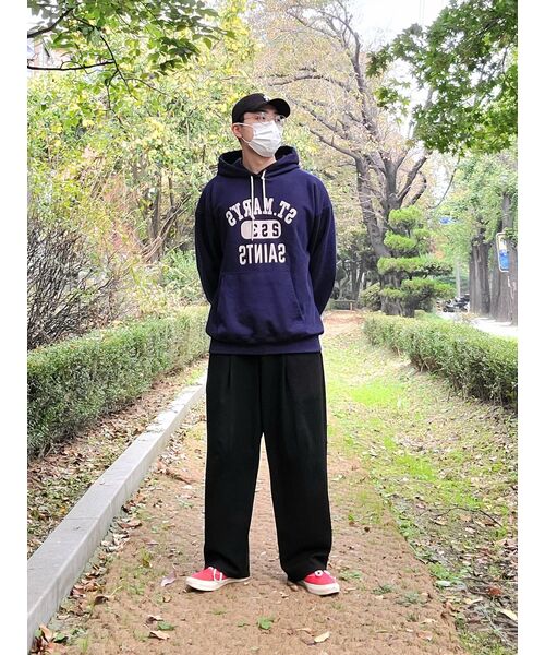 OUTSTANDING（アウトスタンディング）の「V.S.C HOOD SWEAT(MARYS)_NAVY（パーカー・レディース・その他・MEDIUM/LARGE/SMALL）」の17枚目の写真