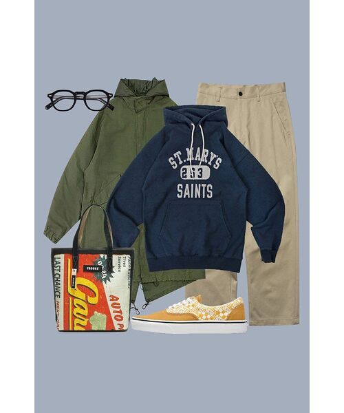 OUTSTANDING（アウトスタンディング）の「V.S.C HOOD SWEAT(MARYS)_NAVY（パーカー・レディース・その他・MEDIUM/LARGE/SMALL）」の19枚目の写真
