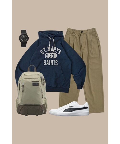 OUTSTANDING（アウトスタンディング）の「V.S.C HOOD SWEAT(MARYS)_NAVY（パーカー・レディース・その他・MEDIUM/LARGE/SMALL）」の20枚目の写真