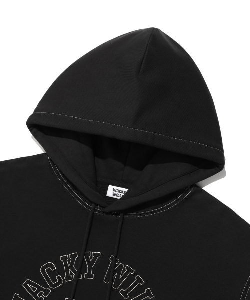 Wacky WiLLy(ワッキーウィリー)の「タイポグラフィックステッチフードスウェットブラック(パーカー・レディース・その他・SMALL/MEDIUM/LARGE/X-LARGE)」の4枚目の写真
