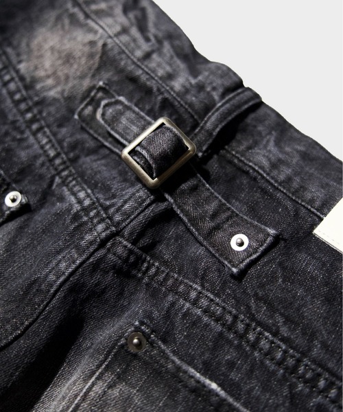 CRUSH FADE SIDE SEEM BOOTS CUT JEANS / クラッシュフェードサイド