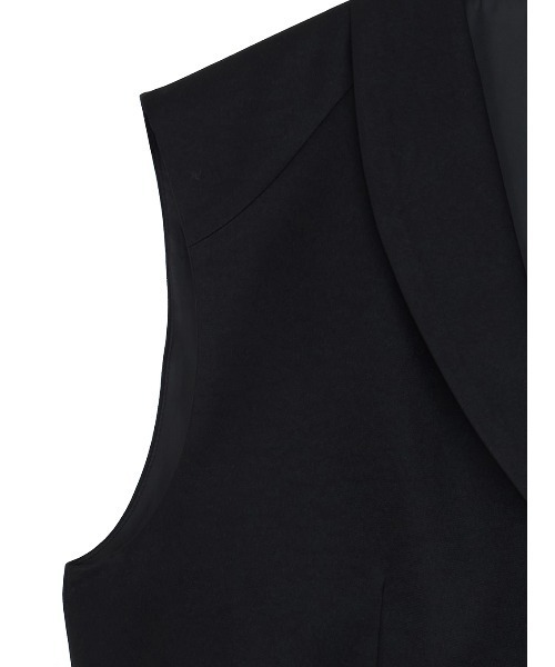 Ameri（アメリ）の「UND CURVE LINE FRILL VEST（ベスト・レディース・ブラウン/ブラック/ライトブルー・SMALL/MEDIUM）」の20枚目の写真