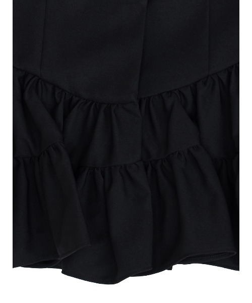 Ameri（アメリ）の「UND CURVE LINE FRILL VEST（ベスト・レディース・ブラウン/ブラック/ライトブルー・SMALL/MEDIUM）」の21枚目の写真