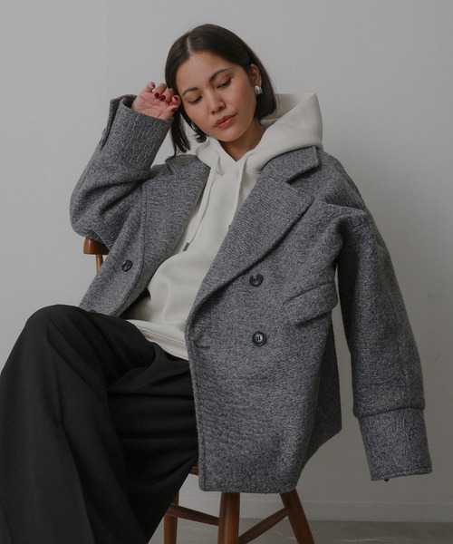 セール】カールシャギー ダブルコート（チェスターコート）｜Floran