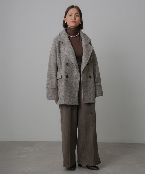 セール】カールシャギー ダブルコート（チェスターコート）｜Floran