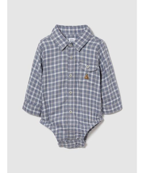GAP(ギャップ)の「フランネル&コーデュロイ コーデセット (ベビー)(セットアップ・キッズ・ブルー系その他・60cm/80cm/90cm/70cm)」の4枚目の写真