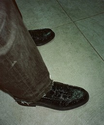 London Shoe Make（ロンドンシューメイク）の「プレミアム ペイズリーエンボス レザー コイン ローファー   London Shoe Make Oxford and Derby 9017（ローファー）」