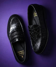 London Shoe Make(ロンドンシューメイク)の「ペイズリーエンボス & クロココンビ レザー コイン ローファー / London Shoe Make Oxford and Derby 9017(ローファー)」