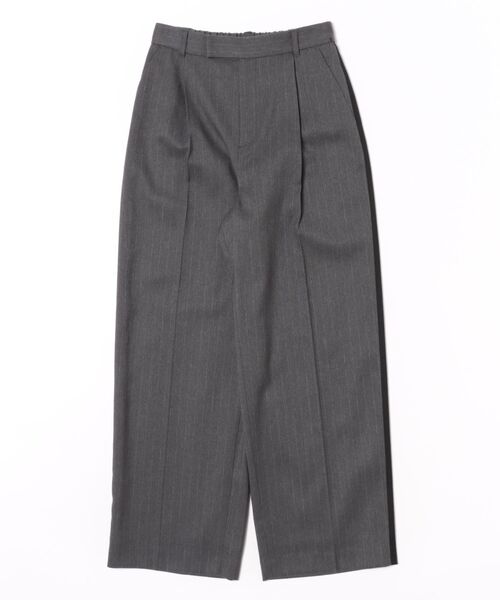 NEWYORKER(ニューヨーカー)の「【ストレッチ】デニム調メランジストライプ サイドラインタックパンツ(その他パンツ・レディース・グレー系その他/ネイビー・11号/9号)」の17枚目の写真