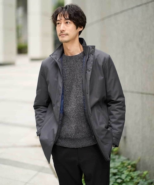 a.v.v(アーヴェヴェ)の「【手洗い】モールクルーネックニット(ニット/セーター・メンズ・チャコールグレー/ベージュ/レッド・48/50/46)」の4枚目の写真